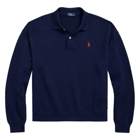 Polo Ralph Lauren Polo-Collar Fleece Pullover, Cruise Navy 